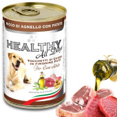 Консервирана храна за кучета HEALTHY MEAT All Days с прясно агнешко месо , телешко, пуешко месо и картофи